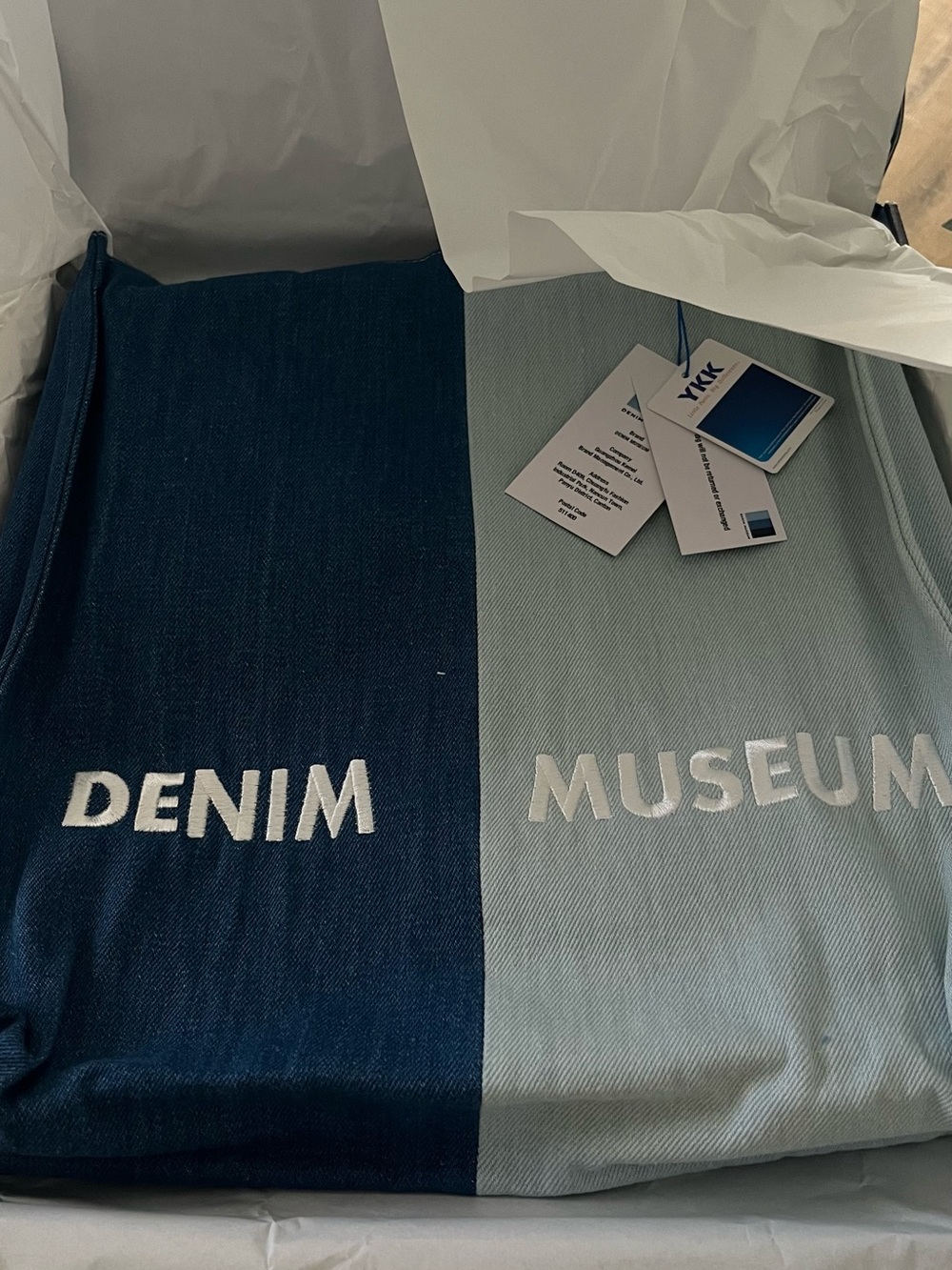 Massimo Dutti Navy Box with Two-Tone Blue Accent